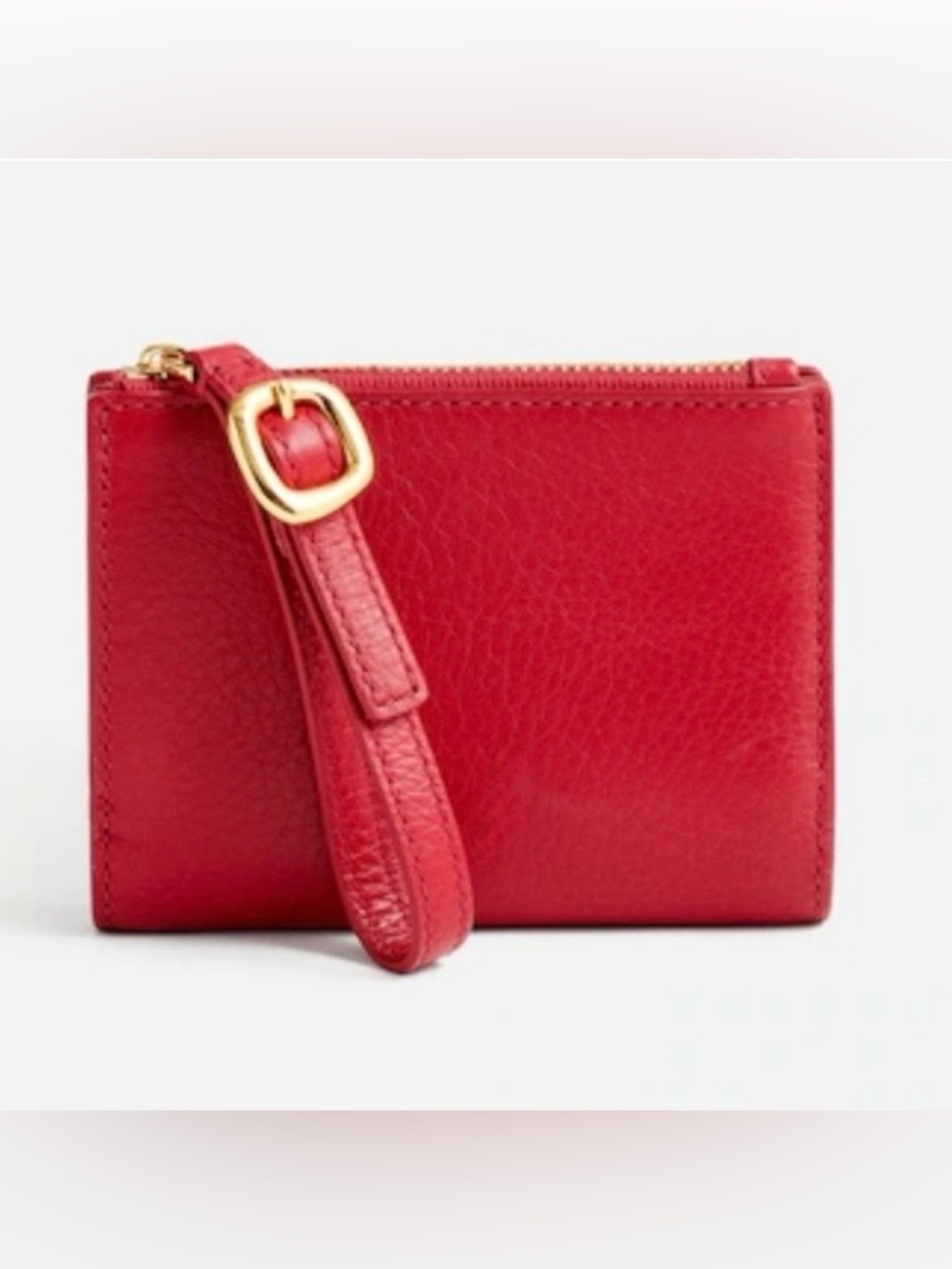 Madewell bifold wallet burnt ember red